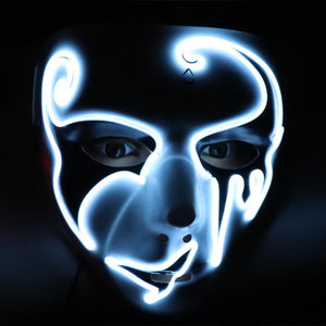 White Dancer Ghost Glowing Mask