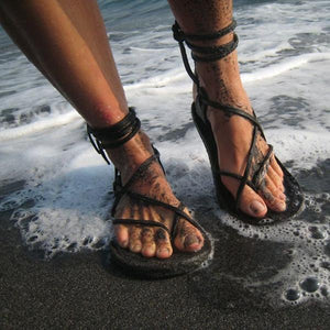 Men Retro Lace Sandals
